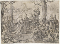 TvB G 1826
<br/>
Maria Magdalena die geniet van de geneugten van de wereld (Dans van Maria Magdalena)
<br/>
<em>Leyden, Lucas van (1494-1533)</em>